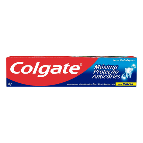 Creme Dental Colgate Máxima Proteção Anticáries 90g - Display 12X90g